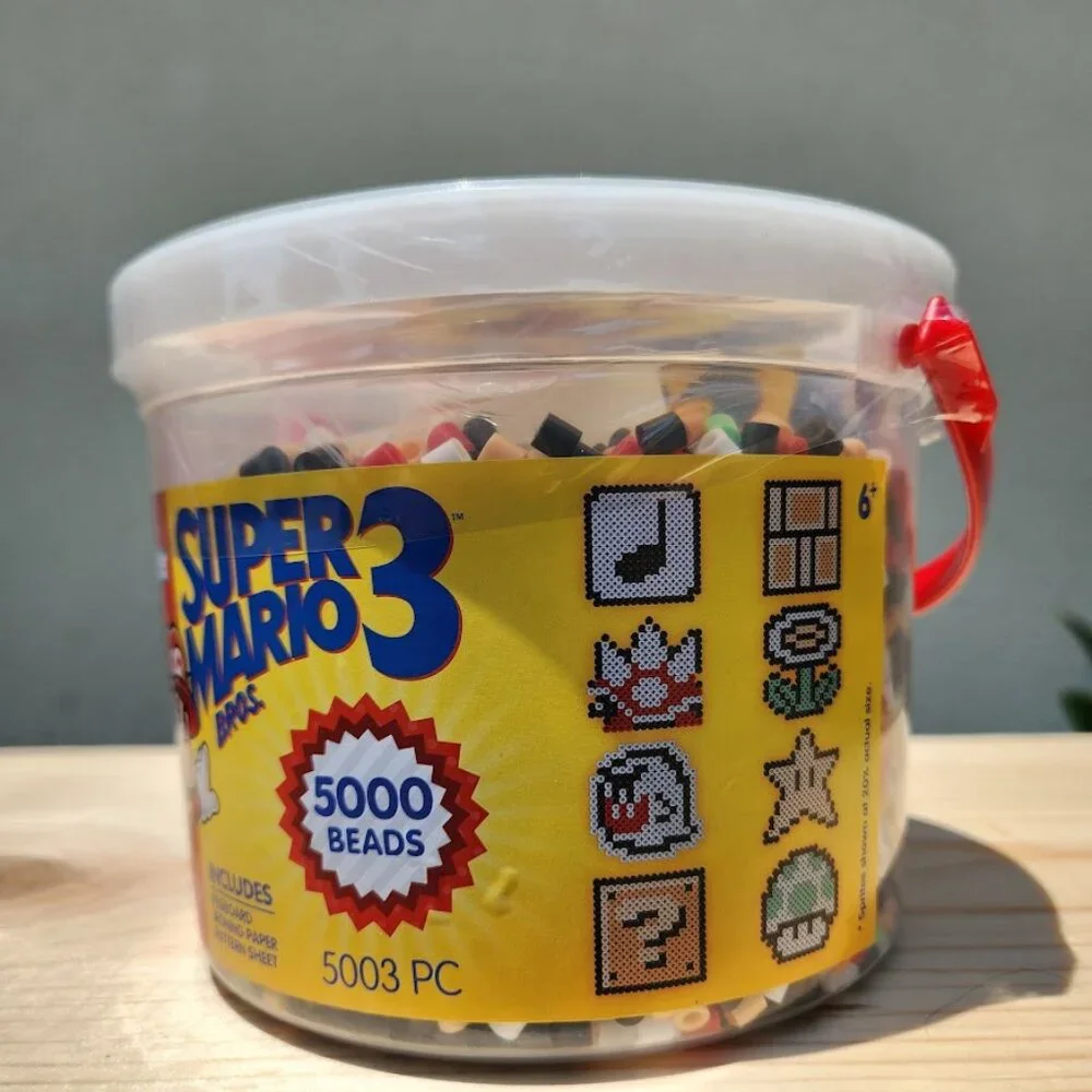 NEW Perler Fuse Craft Beads Bucket Activity Kit 5000 Bead Super Mario Brothers
